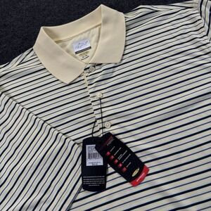 Greg Norman Play Dry Golf Polo Stripe Performance Shirt Men's XL NWT
